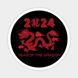 Year Of The Dragon 2024 Zodiac Happy Chinese New Year 2024 Magnet